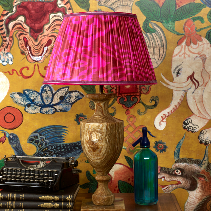 that-rebel-house-35cm-lampshade-pink-ikat-table-lamp-maximalist-home-decor