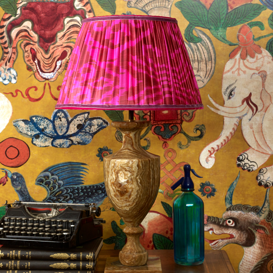 that-rebel-house-lampshade-pink-ikat-table-lamp-maximalist-home-decor
