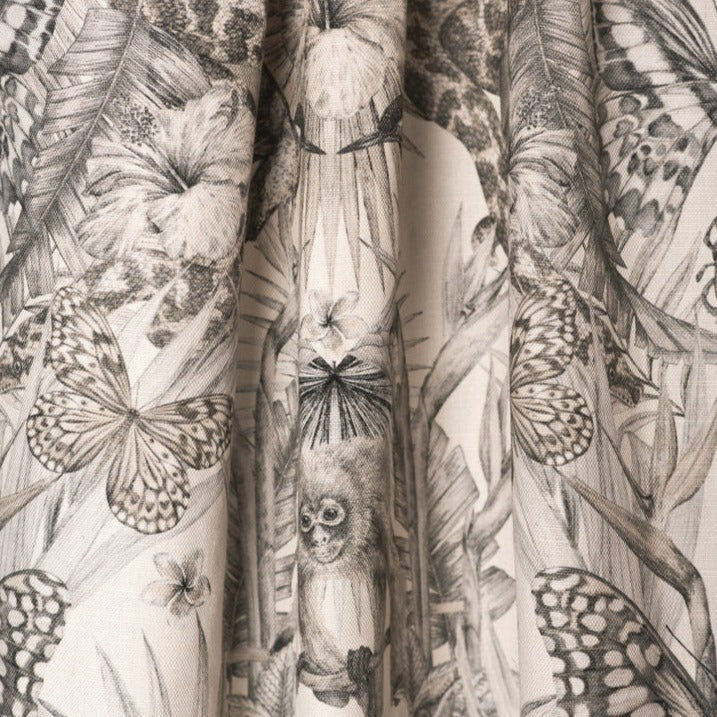 Victoria-Sanders0exotica-fabric-parchment-linen-cotton-charcoal-hand-drawn-illustration-jundle-print-animales-palms-parchment-linen 