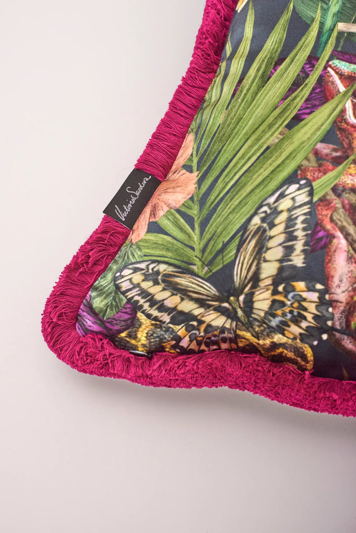 victoria-sanders-faces-of-exotica-tiger-print-cushion-velvet-flowers-trimed-magenta-fringe-decortive-pillow