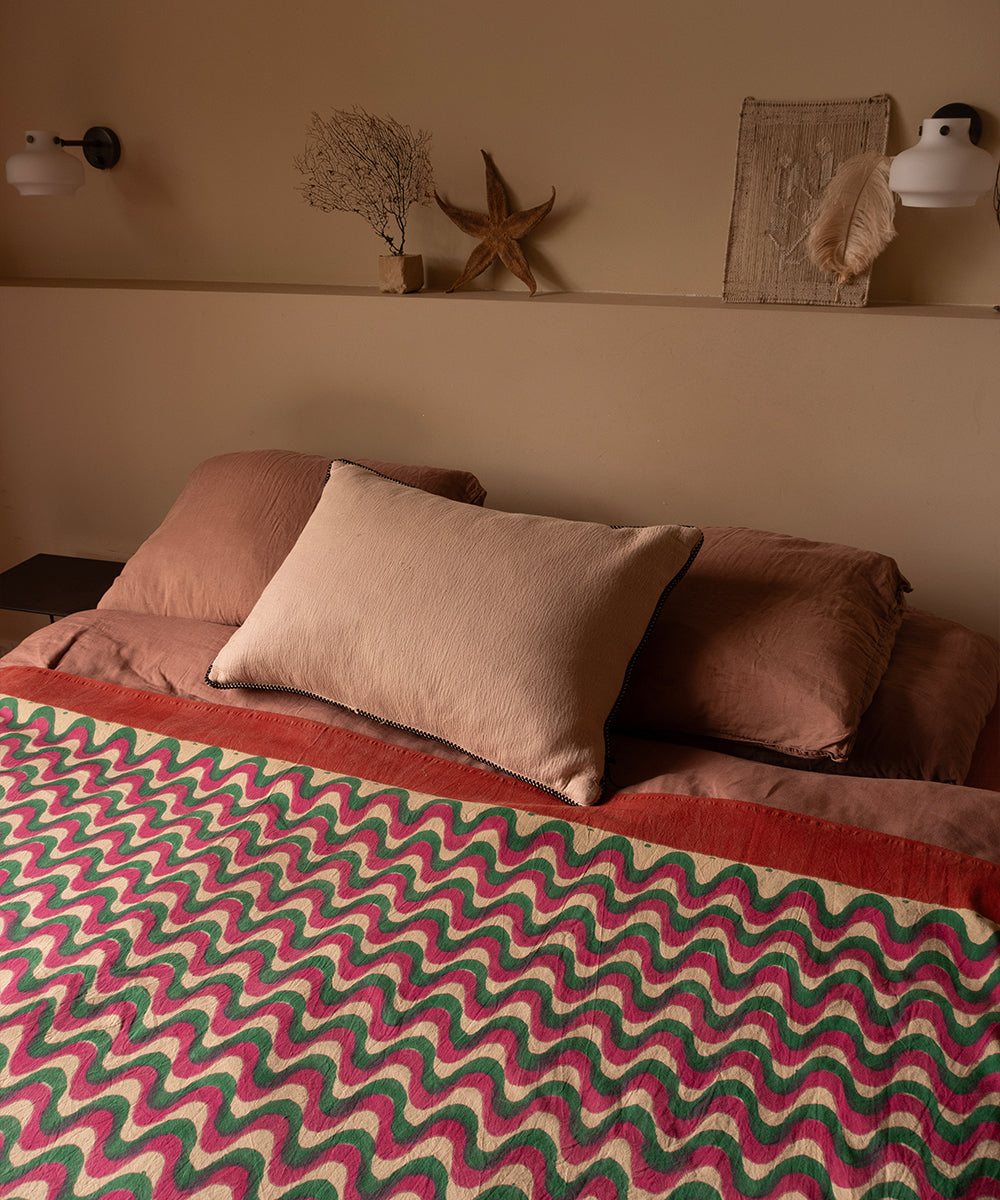 millie-double-throw-table-linen-doing-goods-handmade-in-india-red-pink-green-swirls-squiggles-bedroom