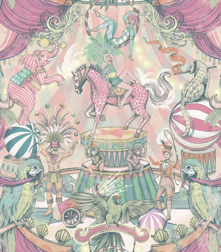 carnival-fever-funfair-pastel-pinks-animal-wallpaper