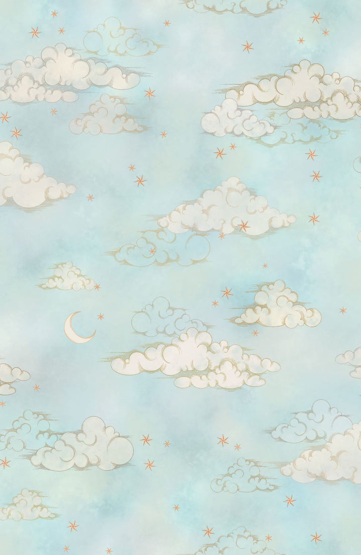 starry-blue-night-sky-stars-clouds-moon-wallpaper-green