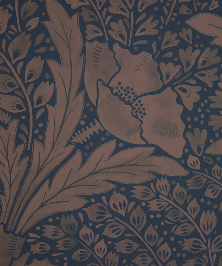 wallpaper-fern-floral-trail-ink-blue-copper-brown