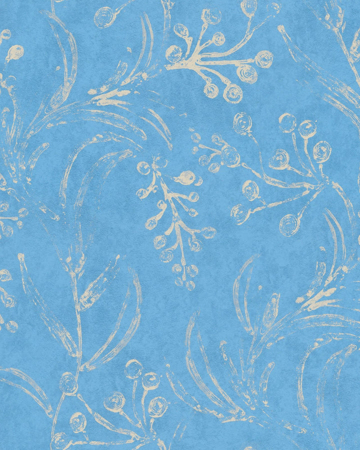 minnie-kemp-mindthegap-collaboration-blue-wallflower-block-print-floral-wallpaper-design-folk-blue