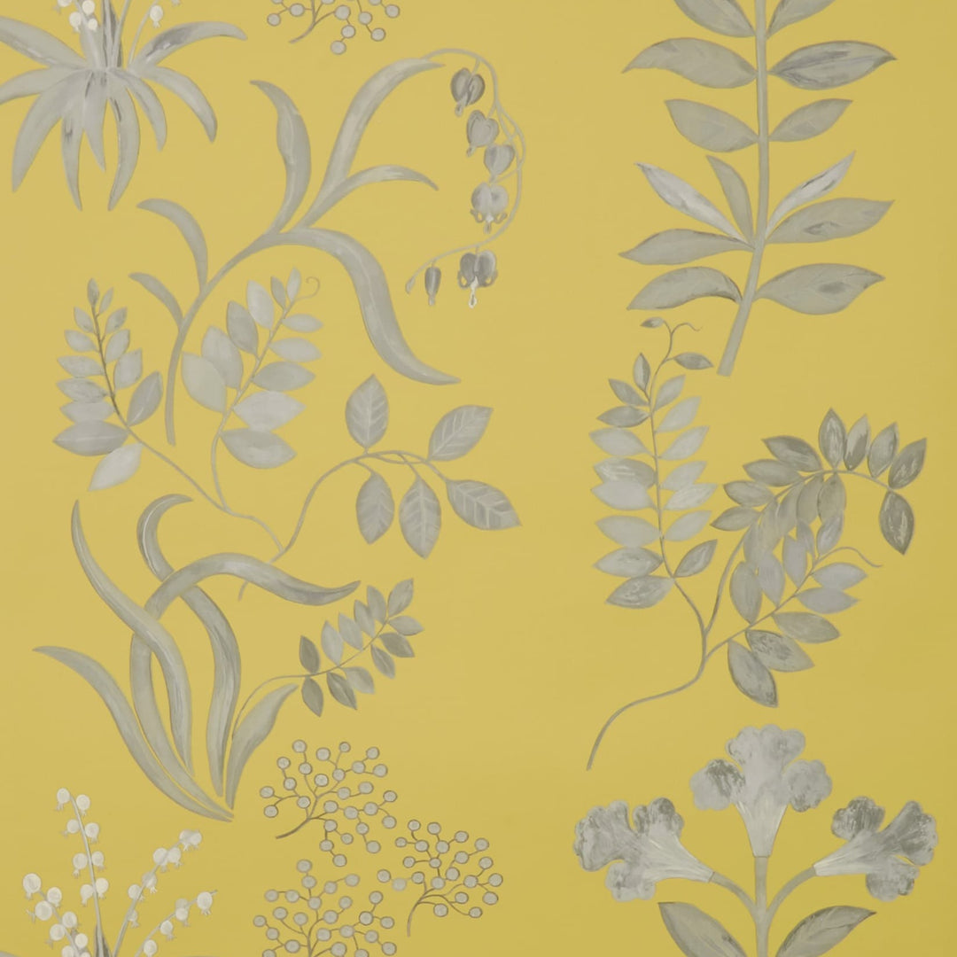liberty-wallpaper-botanical-stripe-pewter-white-floribuna-trellis-trailing-floral-printed-wallcovering-botanical-fennel-yellow