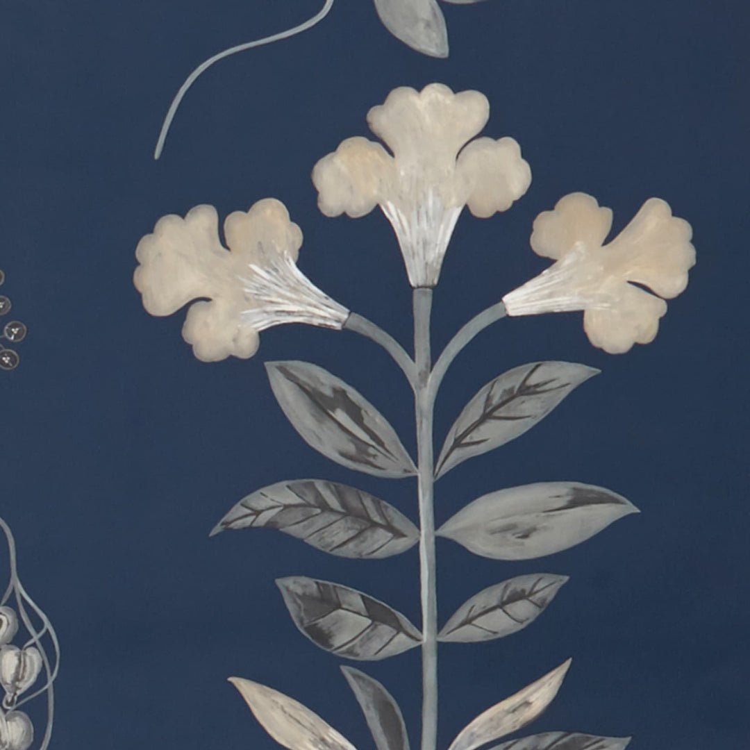 Liberty-wallpaper-botanical-stripe-pewter-blue-trailing-trellis-pattern-floral-navy-pewter-blue-floribuna-collection-