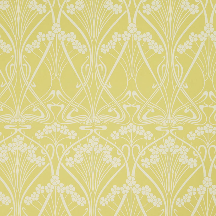 Liberty-fabrics-wallpaper-Lanthe-mono-Fennel-yellow-07241002G-archive-heritage-printed-block-print-vintage-iconic-