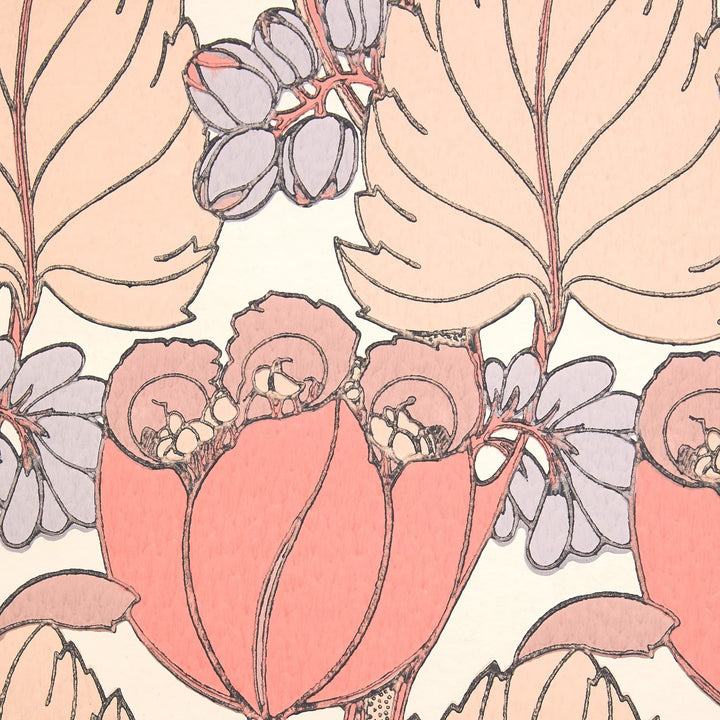 Regency Tulip Wallpaper in Lacquer