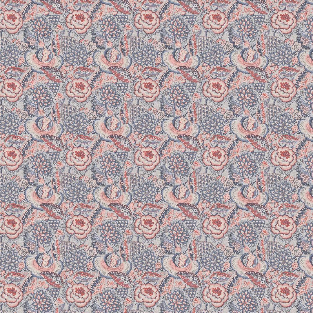 liberty-wallpaper-Patricia-print-lacquer-hertiage-block-printed-archive-vintage-modern-collector-floral-chitnz-indianred-blue