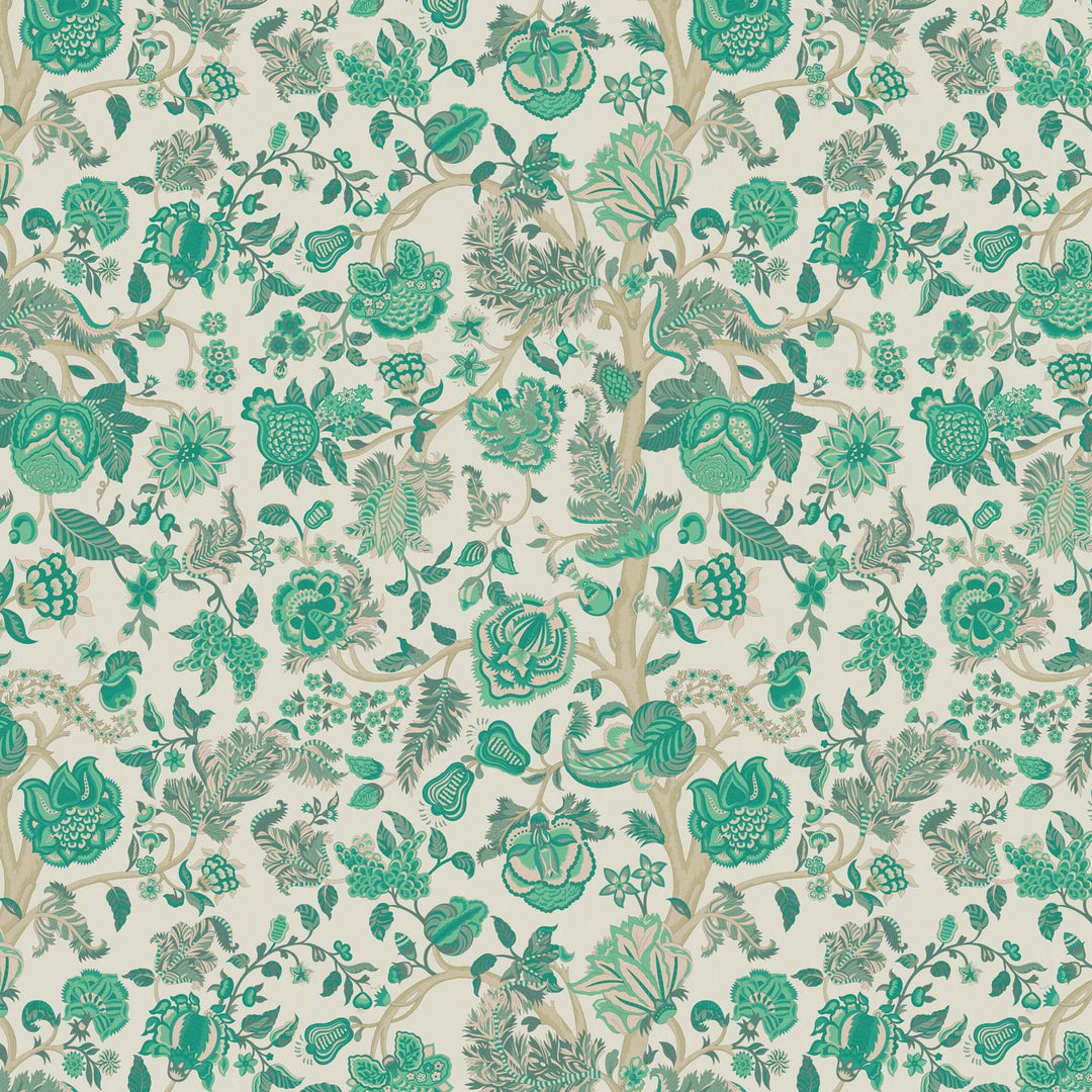 liberty-palampore-trail-wallpaper-jade-floral-tree-of-life-collection-modern-collector-heritage-brand-wide-wallpaper-green-floral   