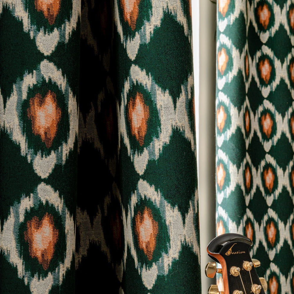mind-the-gap-woodstock-fabrics-pradesh-ikat-woven-green-orange-cream-fabric