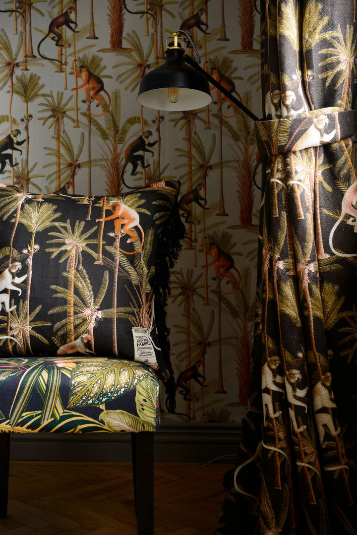 mind the gap tropical mood linens amazonia leaves and bugs