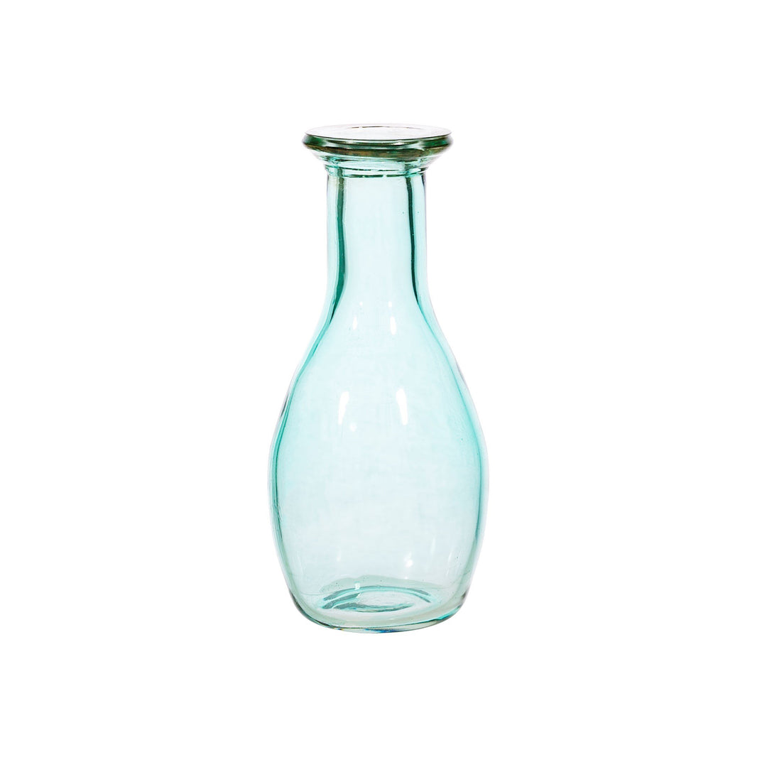 green-bottle-neck-recycled-glass-flower-vase-blue
