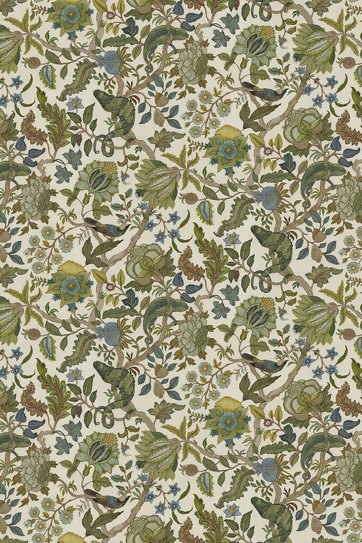 Josephine-munsey-wallpapers-interiors-chameleon-trail-floral-neutral-green-blue-wallpaper