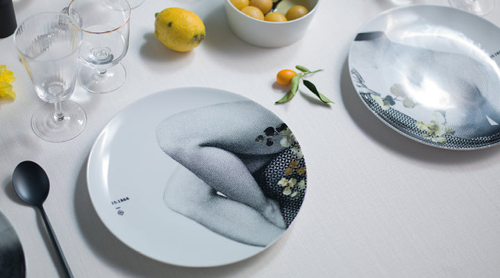 Ibride Porcelain Parnasse Automne Set of 2 Plates