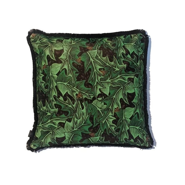 Hex-and-Henbane-Henbane-velvet-trimmed-cushion-velvet-holly-flies-printed-45x45cm-pillow-holly-green-plush-velvet