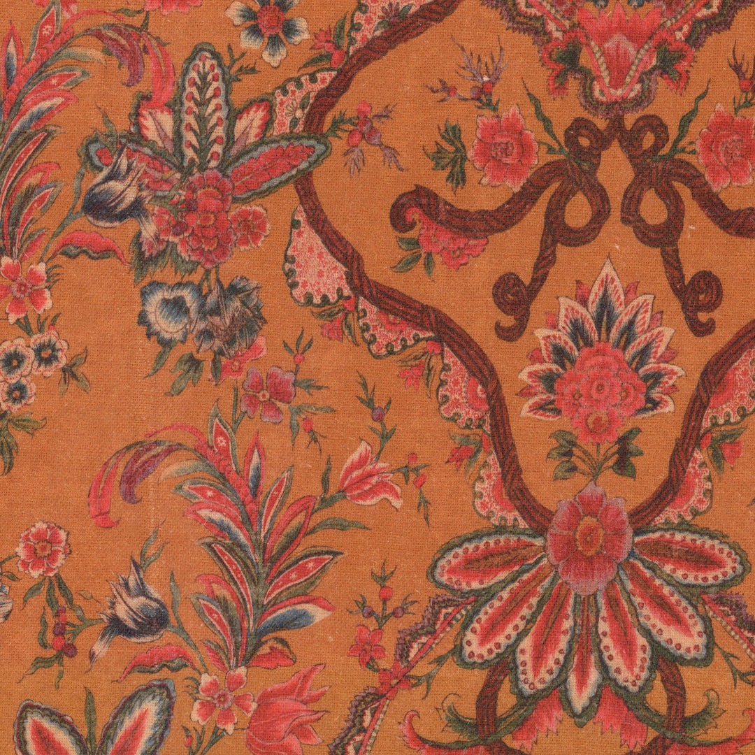 mind-the-gap-woodstock-collection-linen-printed-fabrics-woodstock-design-orange-pink-brown-paisley-floral-fabric-bohemian-boho-design