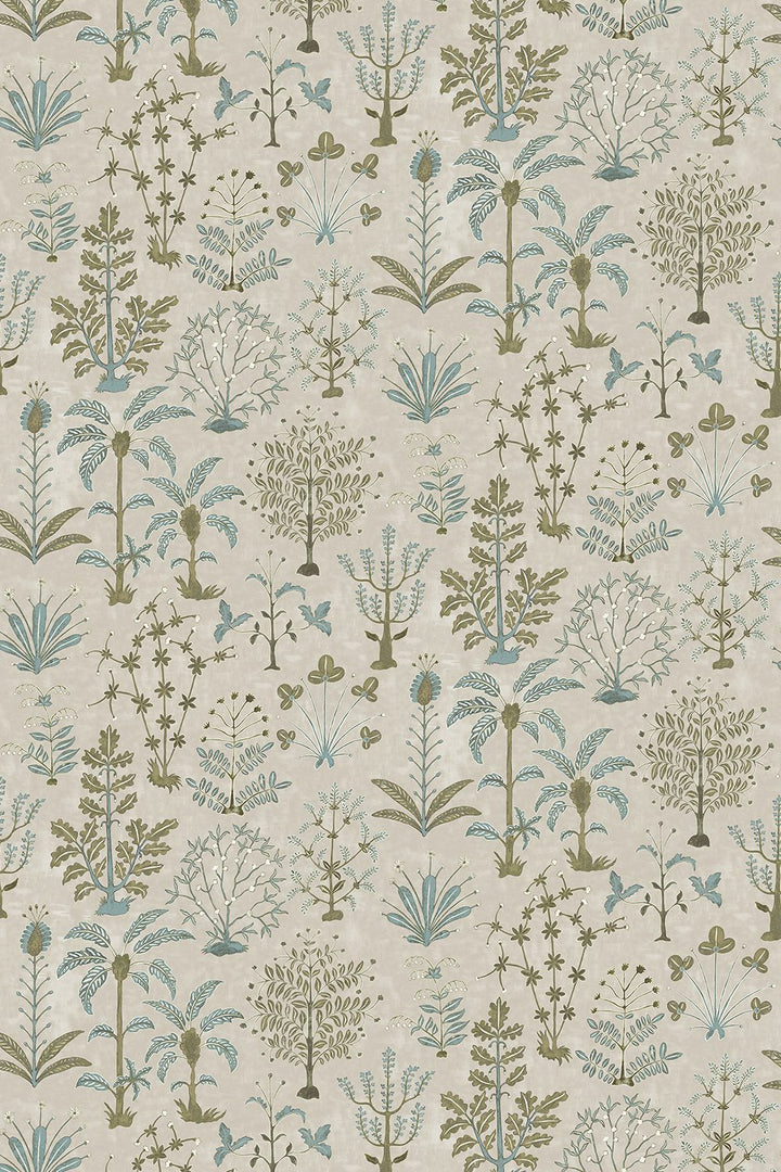 Josephine-munsey-wallpaper-cynthia-tree-soft-design-stone-olive-light-blue-nature-inspired-design