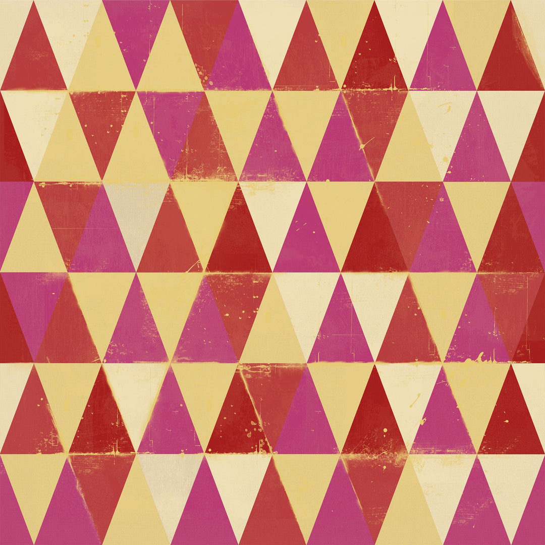mind-the-gap-circus-pattern-wallpaper-triangle-pink-red-orange-yellow-wallpaper