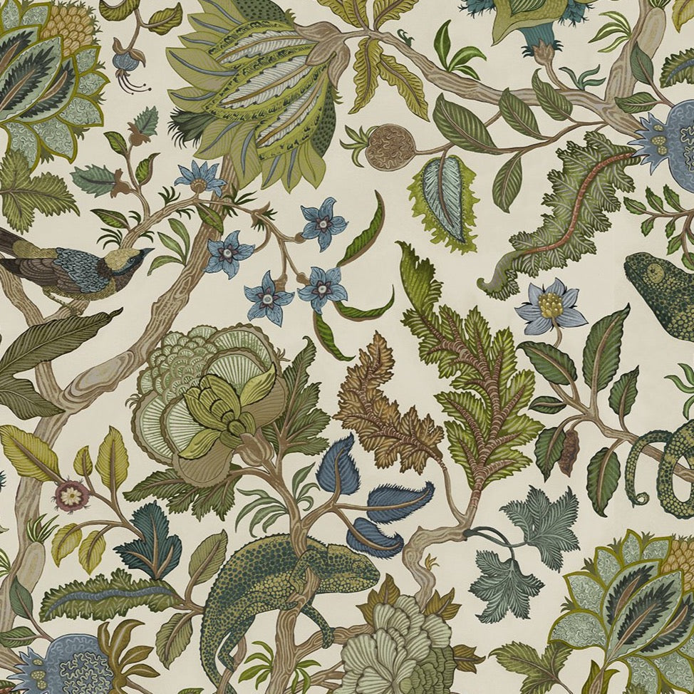 Josephine-munsey-wallpapers-interiors-chameleon-trail-floral-neutral-green-blue-wallpaper