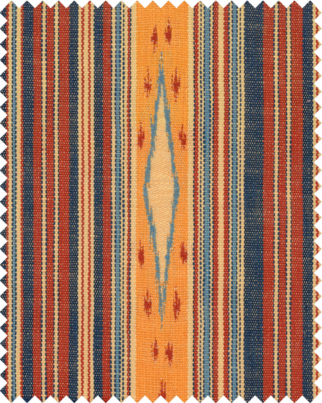 mind-the-gap-woodstock-fabrics-neyshabour-woven-striped-ikat-yellow-blue-red-design-fabric