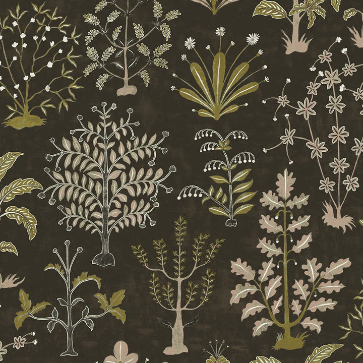 Josephine-munsey-wallpaper-cynthia-tree-soft-design-olive-dark-grey-nature-inspired-design