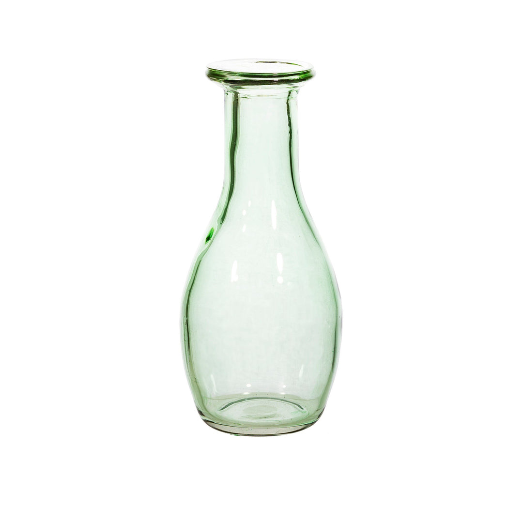 green-bottle-neck-recycled-glass-flower-vase