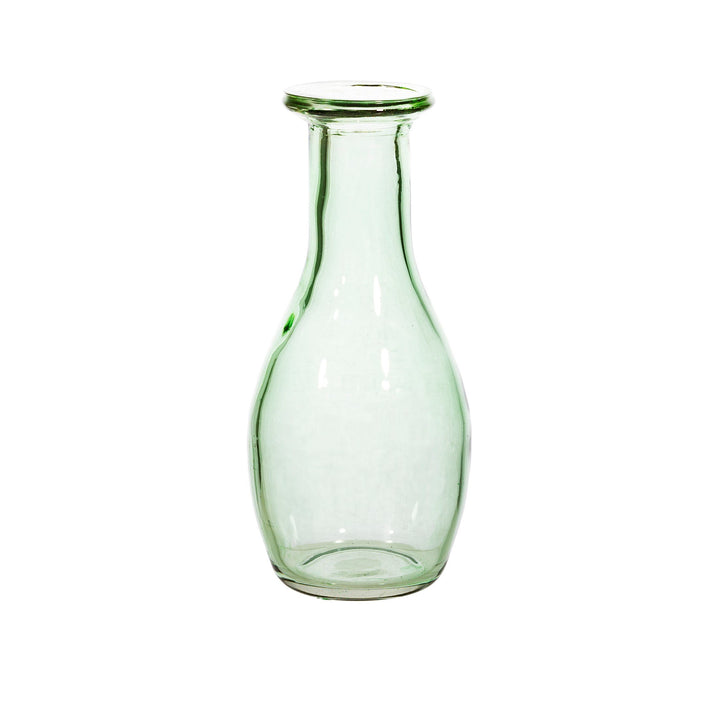 green-bottle-neck-recycled-glass-flower-vase