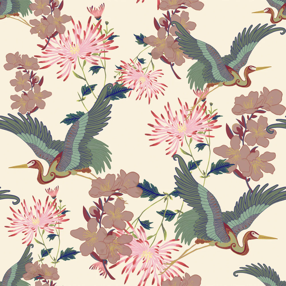 tatie-lou-wallpaper-blossom-crane-floral-largescale-flying-bird-feature-wallpaper-ice-cream