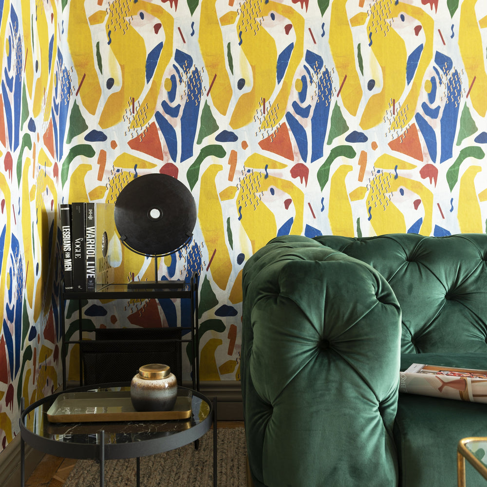 mind-the-gap-extravagancy-wallpaper-revival-collection-inspired-by-henri-matisse-large-scale-cut-outs-bold-bright-colours-paired-with-smaller-motifs-contemporary-maximalist-retro-statement-interior