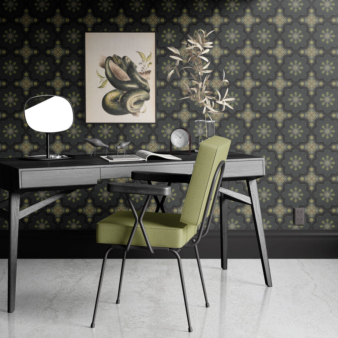 North-and-Nether-Fiend-wallpaper-snakeskin-pattern-repeat-scales-dark-lux-interiors-black-snakeskin-collection