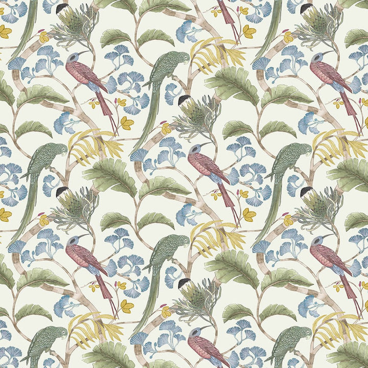 Living-branches-fabric-100%linen-linen-ivory-olive-yellow-textile-printed-floral-birds-josephine-munsey-upholstery-soft-furnishings-curtains