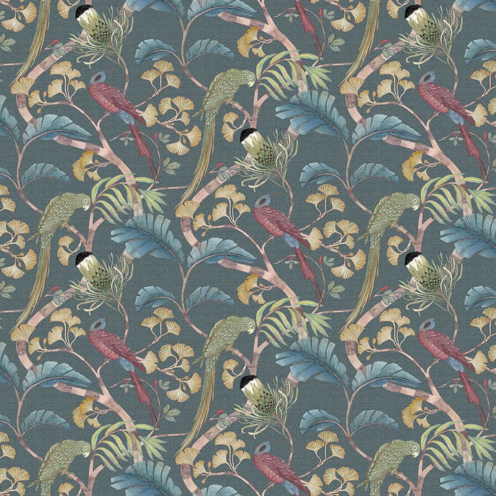 josephine-munsey-linen-living-branches-teal-birds-florals-patterned-linen-100%-textiles