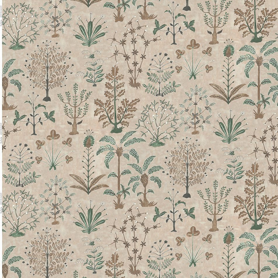 Josephine-Munsey-fabrics-Cynthia-plaster -pink-linen-botanical-nature-printed-pattern-hand-painted-pattern-print-UK-British-designer-textile-