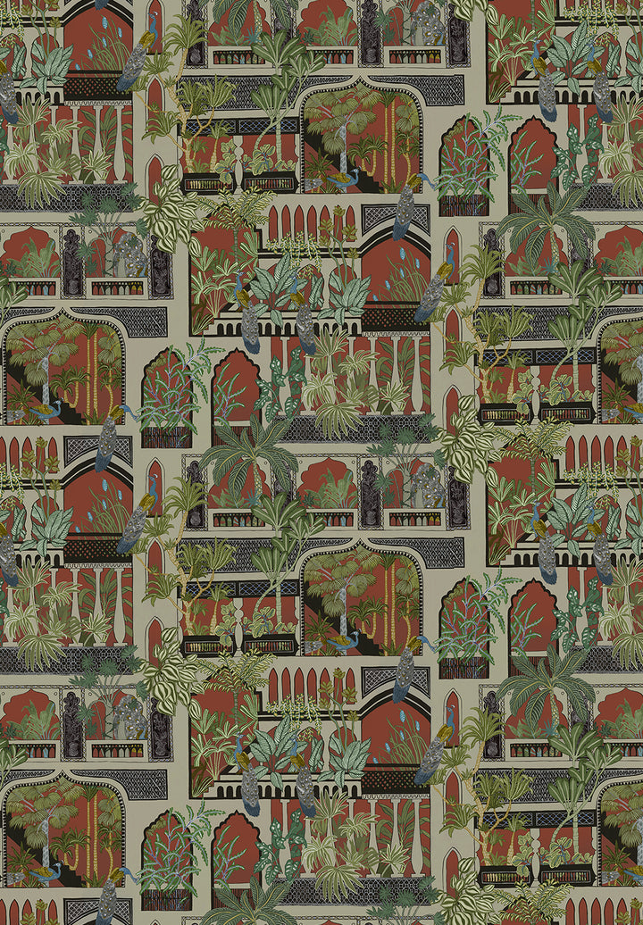 josephine-munsey-wallpaper-arches-wallpaper-terracotta-peacock