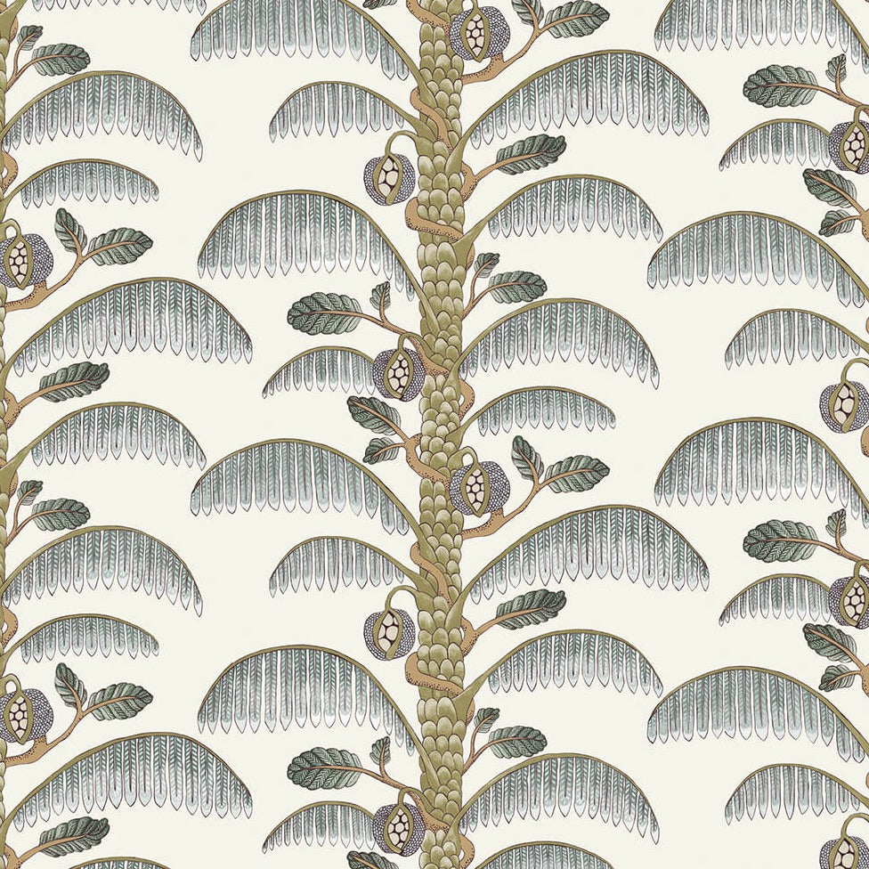 Josephine-Munsey-wallpaper-Palm-stripe-climbing-tropical-fern-palm-print-british-made-artisan-designerclarke-white-