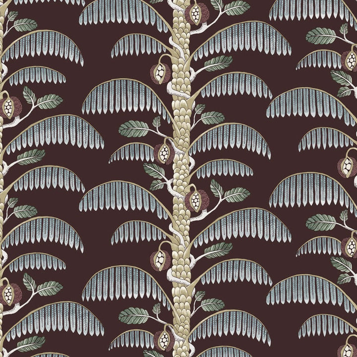 Josephine-Munsey-wallpaper-Palm-stripe-climbing-tropical-fern-palm-print-british-made-artisan-designer-radmoor-blue
