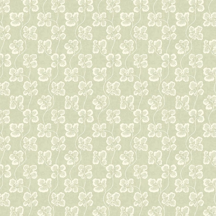 Josephine-Munsey-Cabbage-check-wallpeper-check-repeat-climbing-leaf-pattern-retro-cottage-pattern-willow-and-clarke-white-