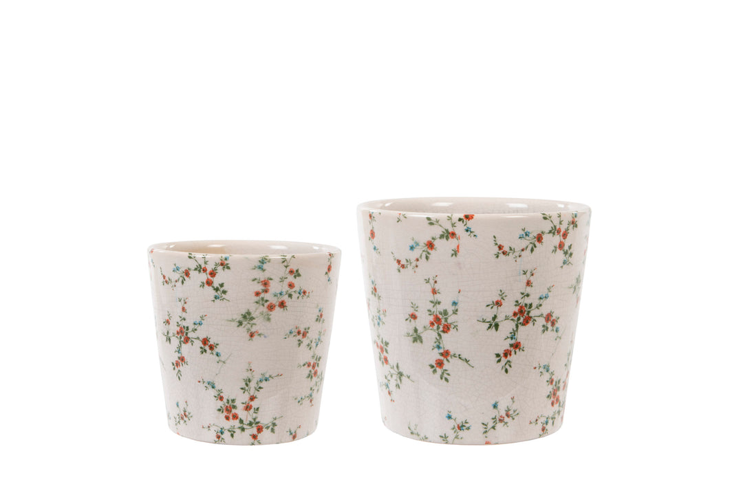 London-ornaments-poppy-print-red-floral-plant-pots-set-of-two-vintage-distressed-style-plant-pots-twins-floral-pattern-white-crackle-base