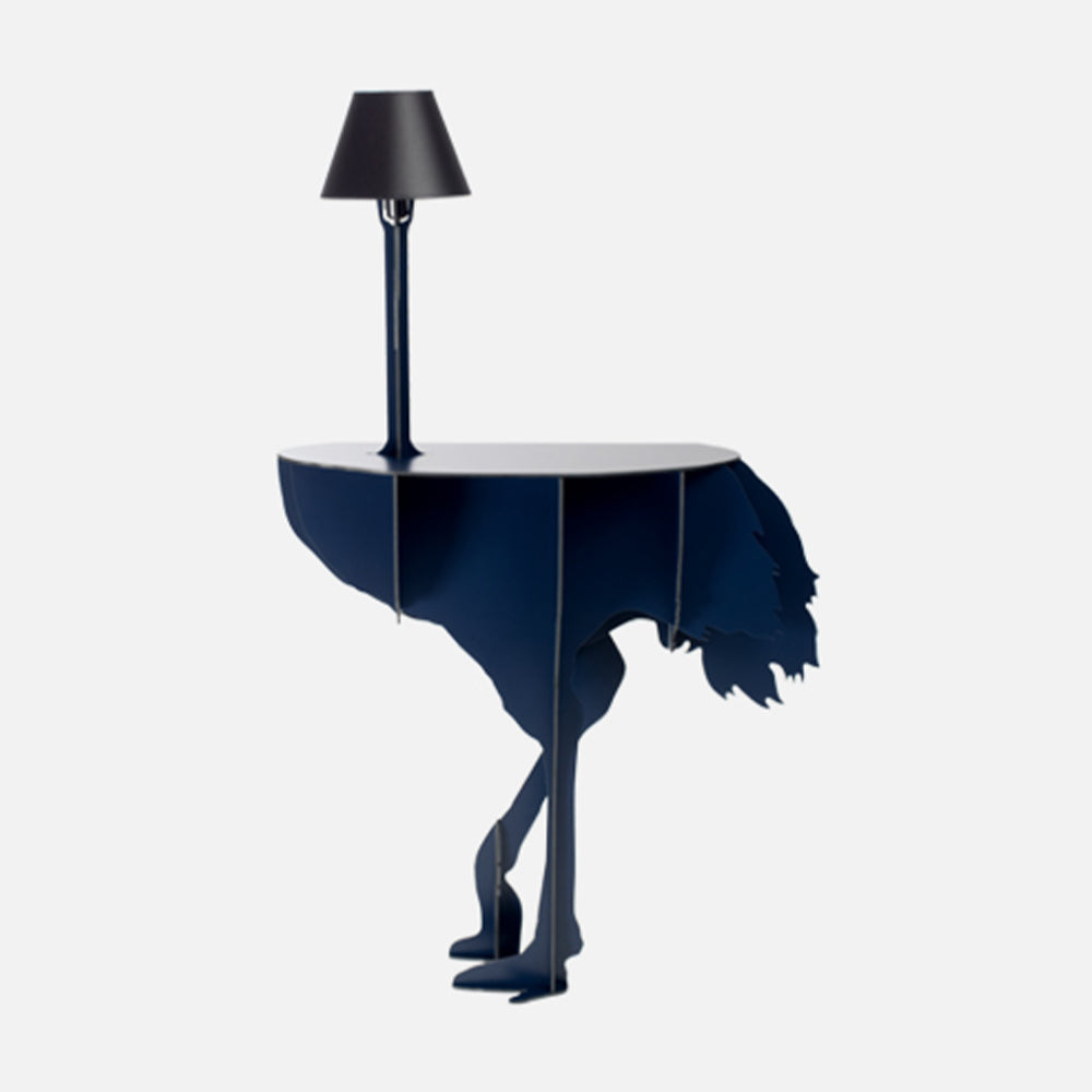 ibride-diva-lucia-ostrich-console-table-with-table-lamp-attached-wall-console