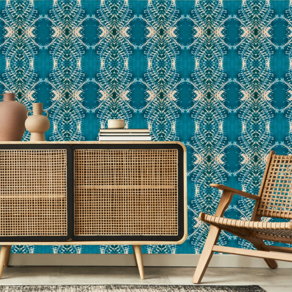 tatie-lou-wallpaper-lumiere-batik-tie-dye-repeat-boho-pattern-wallpaper-uk-designer-lagoon-blue 