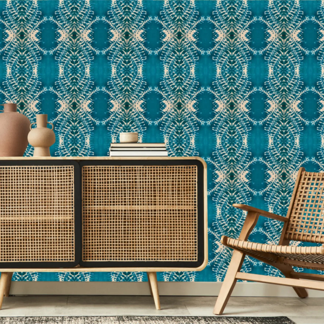 tatie-lou-wallpaper-lumiere-batik-tie-dye-repeat-boho-pattern-wallpaper-uk-designer-lagoon-blue 