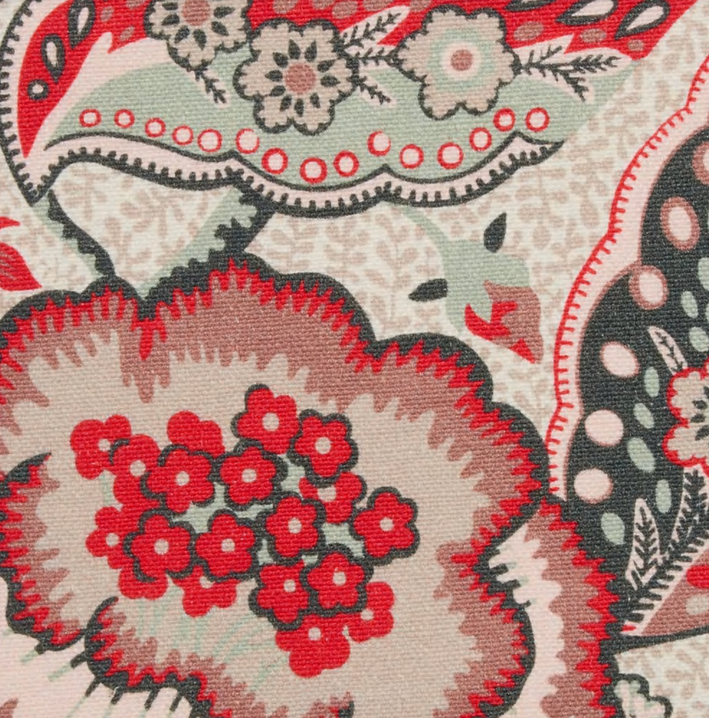 Patricia-emberton-linen-lacquer-red-coral-floral-design