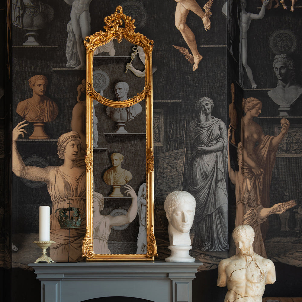 mind-the-gap-statuary-wallpaper-statues-art-drawings-hand-crafted-romans-the-artists-house-collection-ancient-roman-statues-god-mythological-figures-maximalist-statement