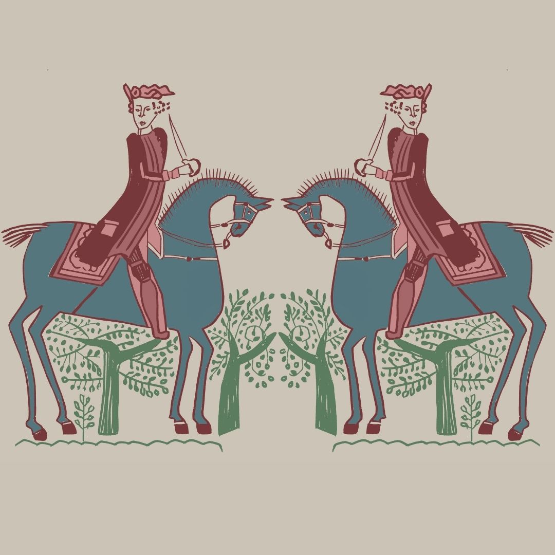 Annika-Reed-Redcoat-stone-artisan-printed-wallpaper-ARRC01-horses-printed-