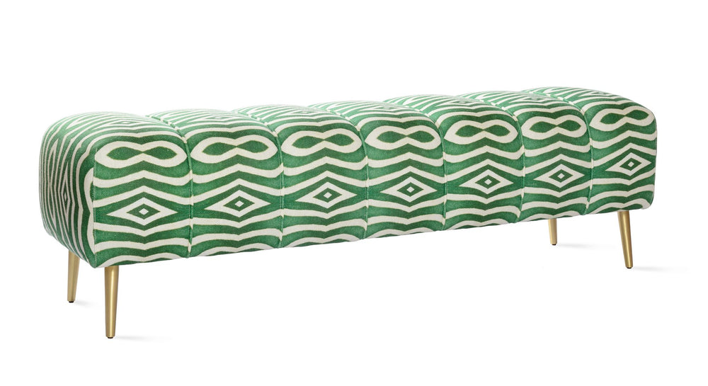 mind the gap tropical mood lines riverside fabric footstool