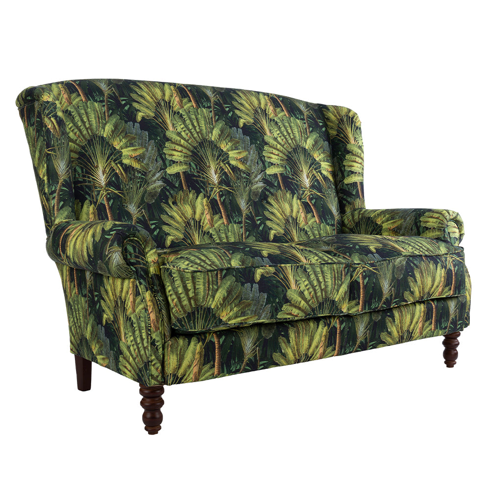 mind the gap abigail sofa travellers palm fabric 
