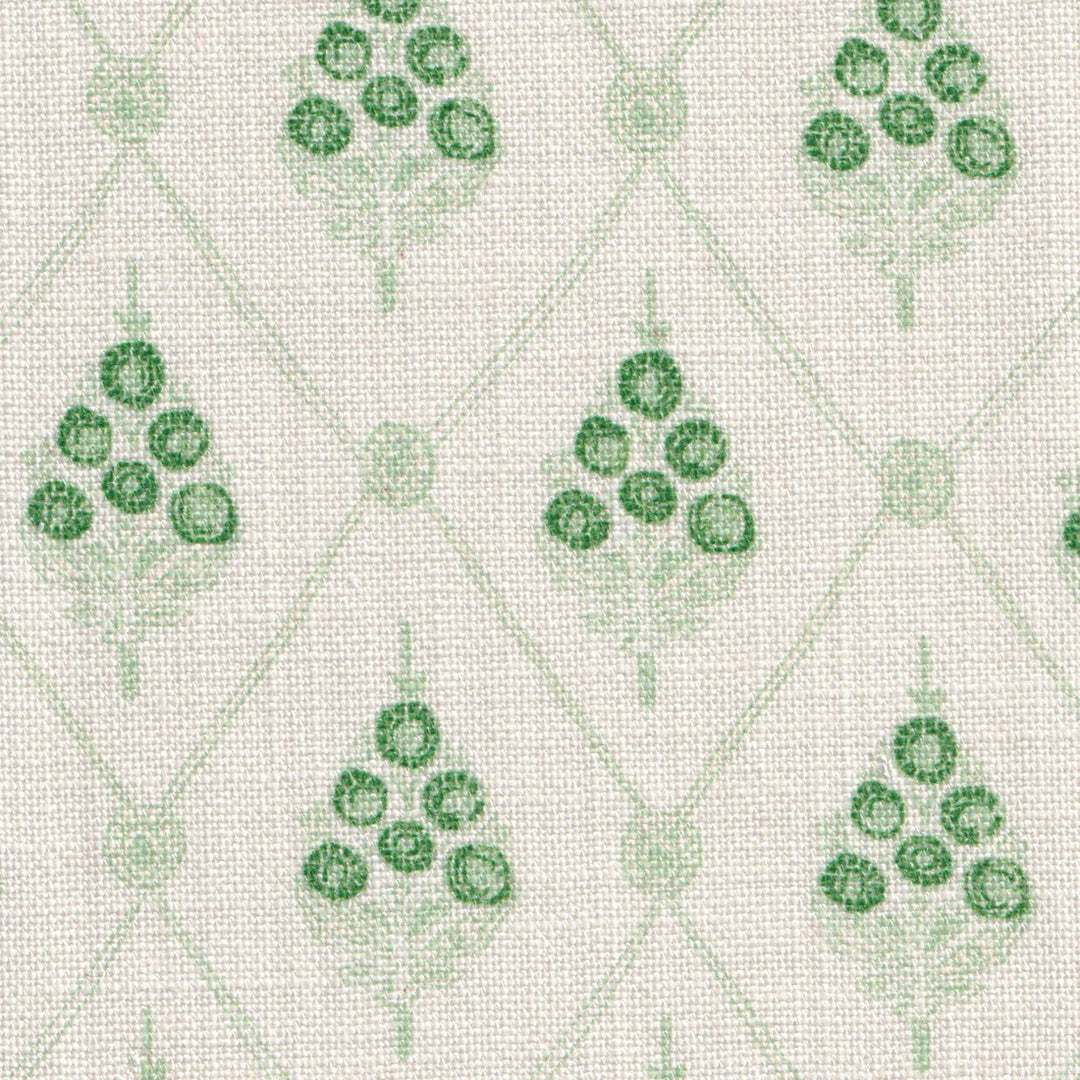 annika-reed-studio-agra-linen-fabric-taj-mahal-indian-city-floral-repeat-diamond-fabric-in-green-jade