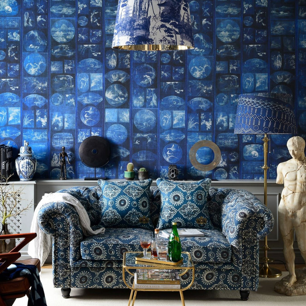 mind-the-gap-aizome-collage-wallpaper-indigo-addiction-collection-japanese-inspired-indigo-dyeing-bold-statement-maximalist-interior